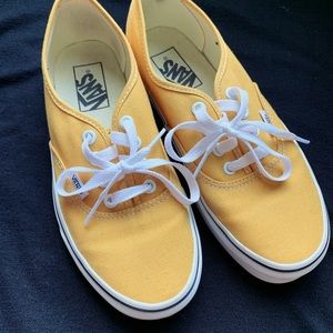 Yellow Canvas Vans